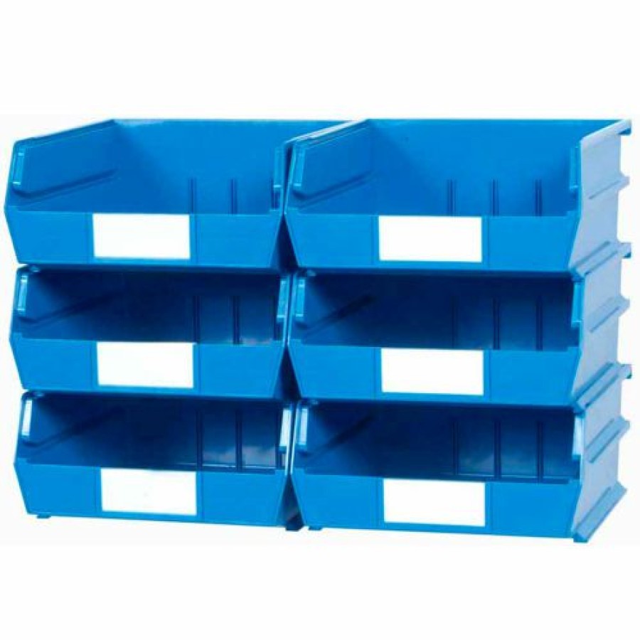 Containers & Organizers * | Triton Products Locbin Wall Storage, 3-235Bws, W/Rails, Large, Blue (8 Pc)