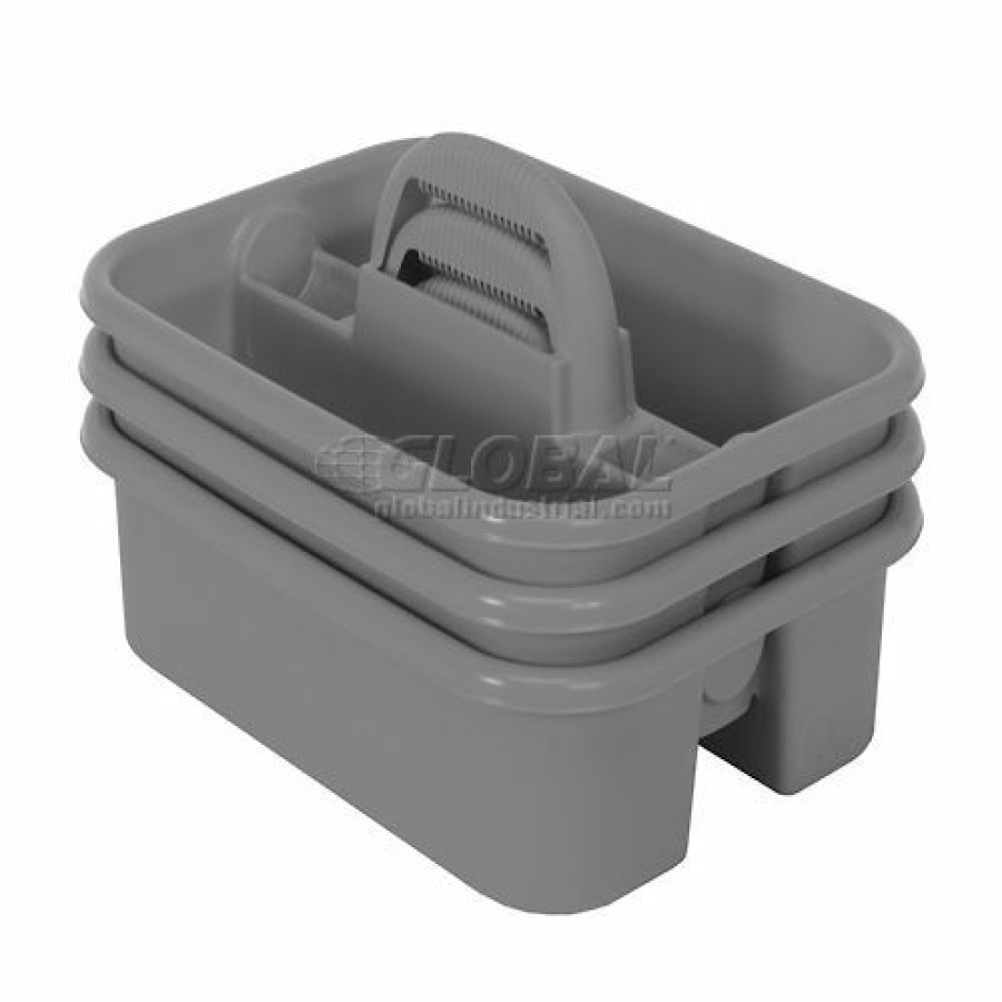 Containers & Organizers * | Quantum Storage Systems Quantum Plastic Tool Caddy Tc-500Gy Pkg Qty 6