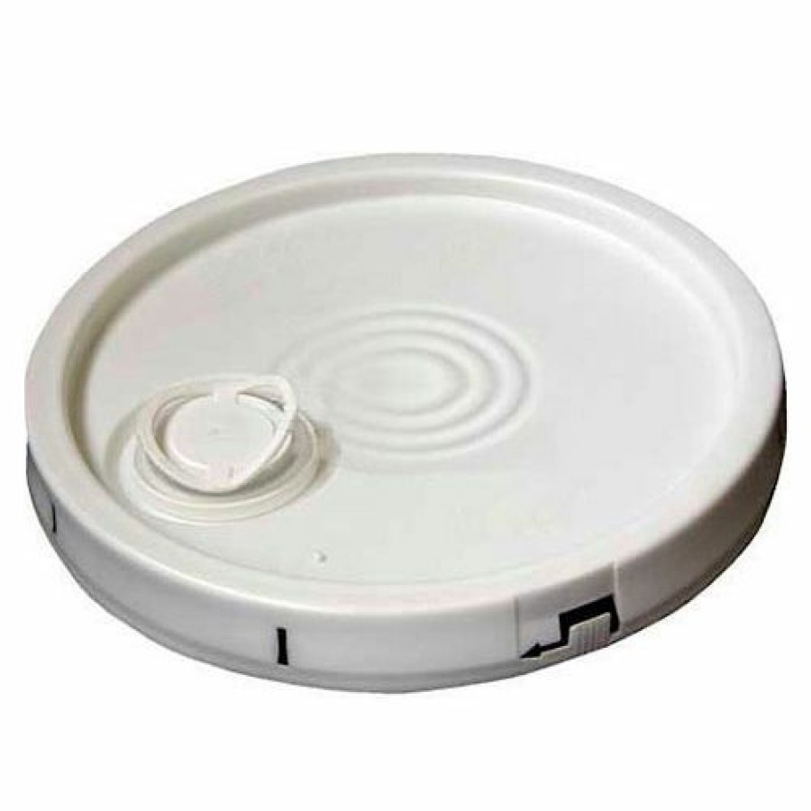 Containers & Organizers * | Vestil Tear-Tab Lid Lid-2-Pwst With Plastic Spout For 2 Gal White Open Head Pail