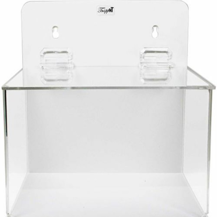 Containers & Organizers * | Trippnt Large Lab Supply Box With Lid, 9"W X 6"D X 9"H, White/Clear