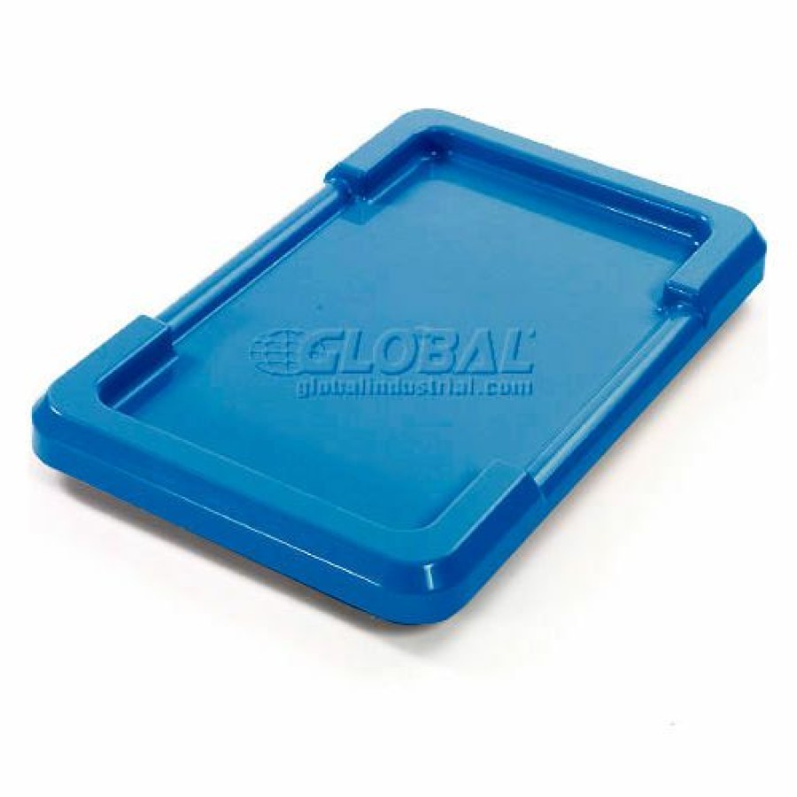 Liquid Storage Tanks * | Global Industrial Blue Lid For Cross Stack And Nest Tote 25-1/8 X 16 X 8-1/2 Pkg Qty 6