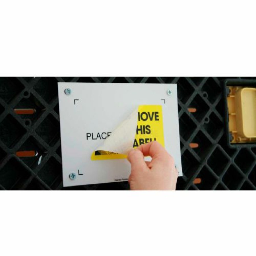 Liquid Storage Tanks * | The Kennedy Group Kennedy Group Board Container Placard Label Holder Ipx-17 4 Holes,W/"Place Label Here" 5-1/2 7-7/8 Pkg Qty 100