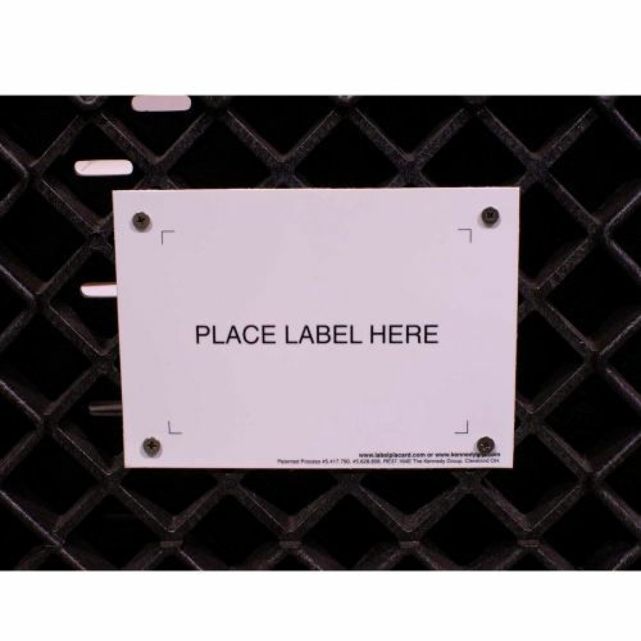 Liquid Storage Tanks * | The Kennedy Group Kennedy Group Board Container Placard Label Holder Ipx-17 4 Holes,W/"Place Label Here" 5-1/2 7-7/8 Pkg Qty 100