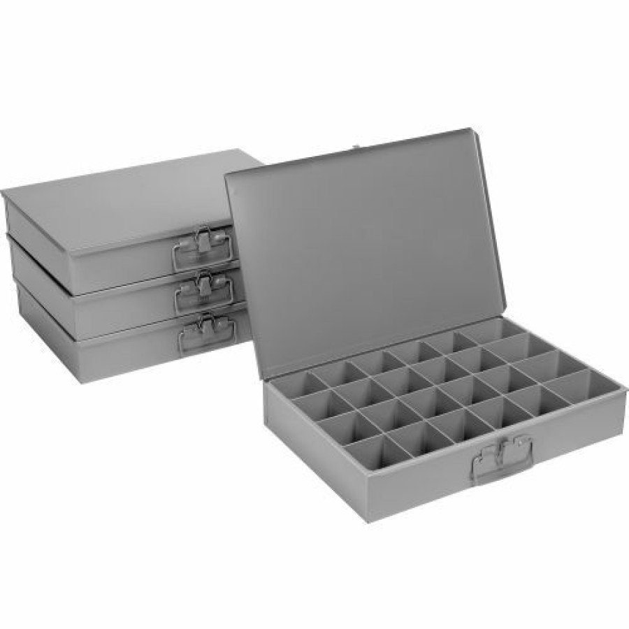 Containers & Organizers * | Durham Mfg. Durham Steel Compartment Box Rack Heavy Duty Bearing 20 X 15-3/4 X 15 With 4 Of 24-Compartment Boxes